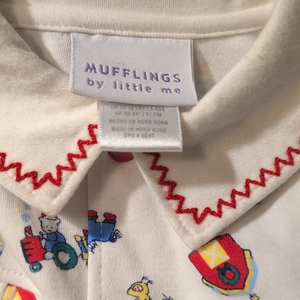 Infant Christmas Holiday Mufflings By Little Me Barnyard Farm Outfit NWT 3 Month